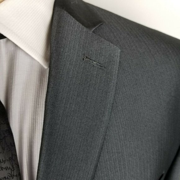 Calvin Klein Mens Sport Coat 42S Gray Blazer - Picture 6 of 12